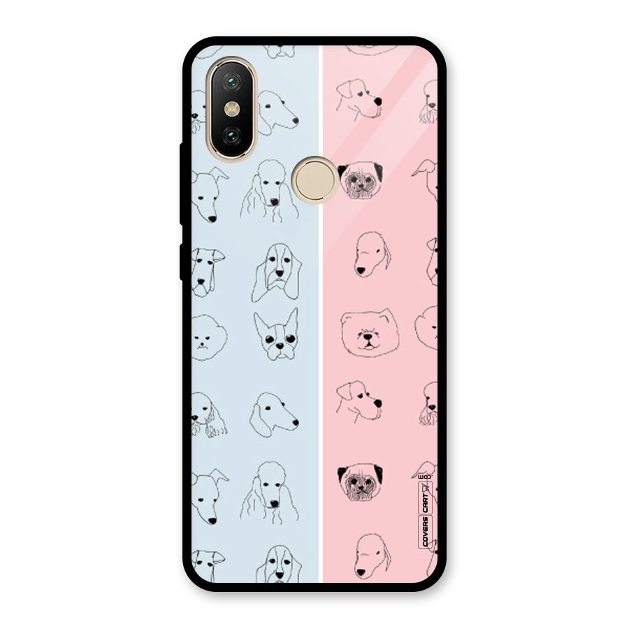 Dog Cat And Cow Glass Back Case for Redmi A1