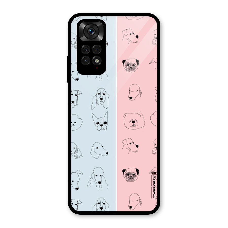 Dog Cat And Cow Glass Back Case for Redmi Note 11S