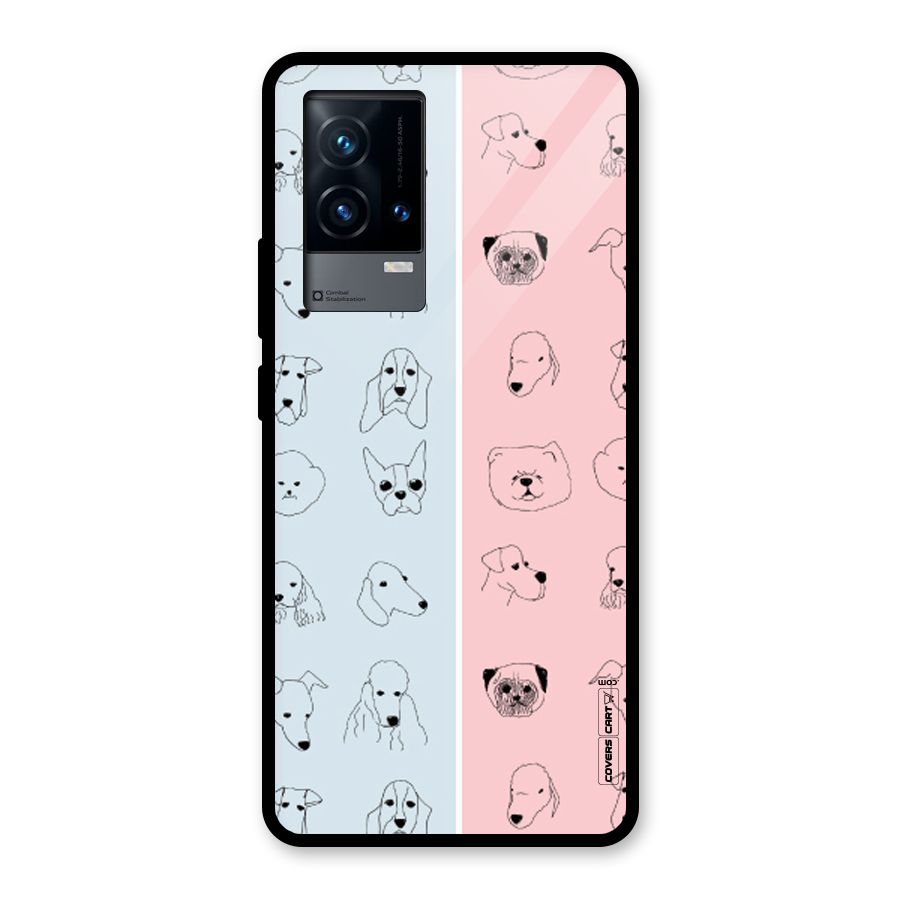 Dog Cat And Cow Glass Back Case for iQOO 9 5G