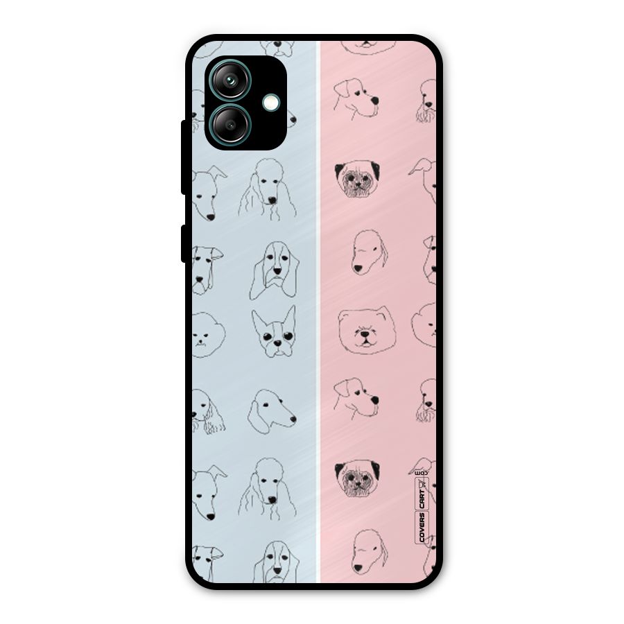 Dog Cat And Cow Metal Back Case for Galaxy A04
