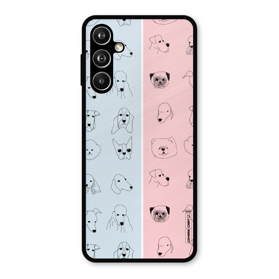 Dog Cat And Cow Metal Back Case for Galaxy F54