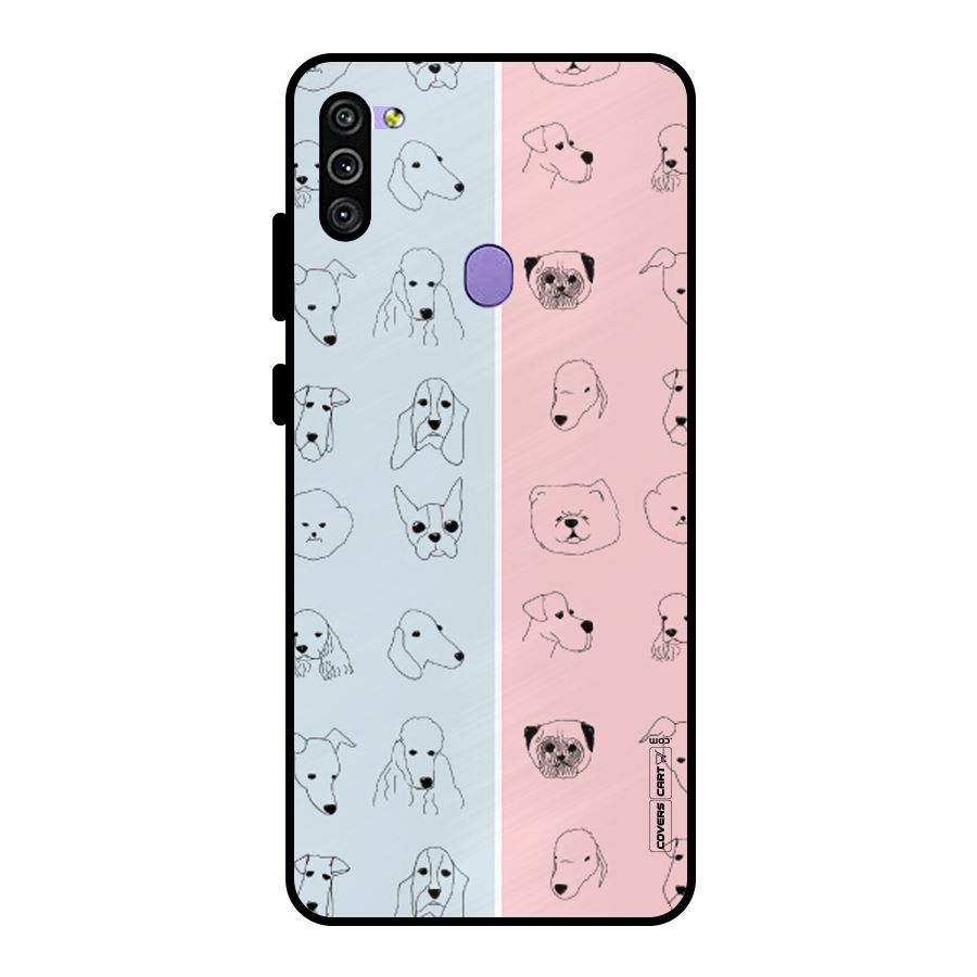 Dog Cat And Cow Metal Back Case for Galaxy M11