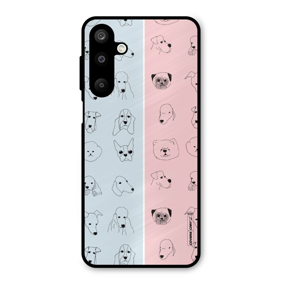 Dog Cat And Cow Metal Back Case for Galaxy M16