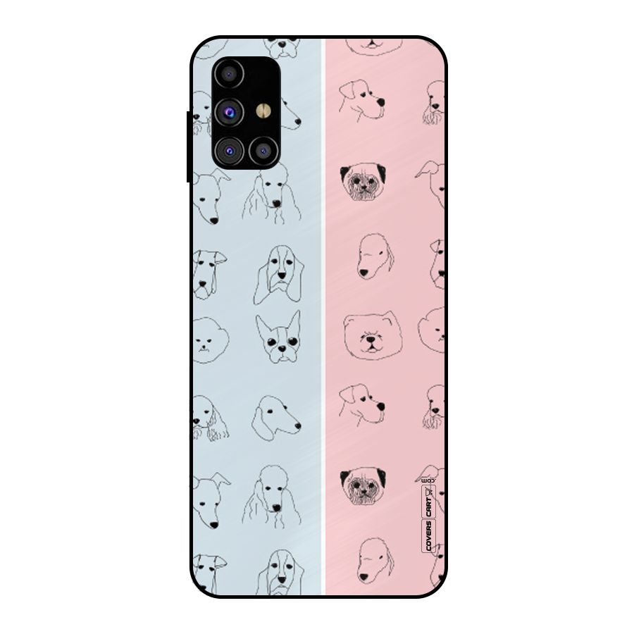 Dog Cat And Cow Metal Back Case for Galaxy M31s