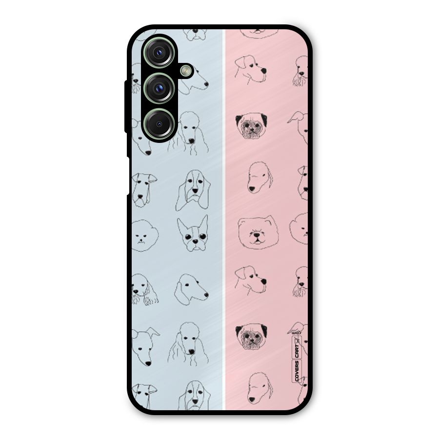 Dog Cat And Cow Metal Back Case for Galaxy M34