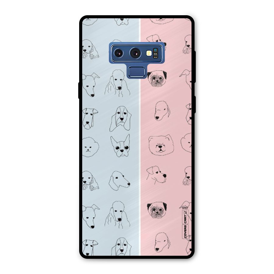 Dog Cat And Cow Metal Back Case for Galaxy Note 9