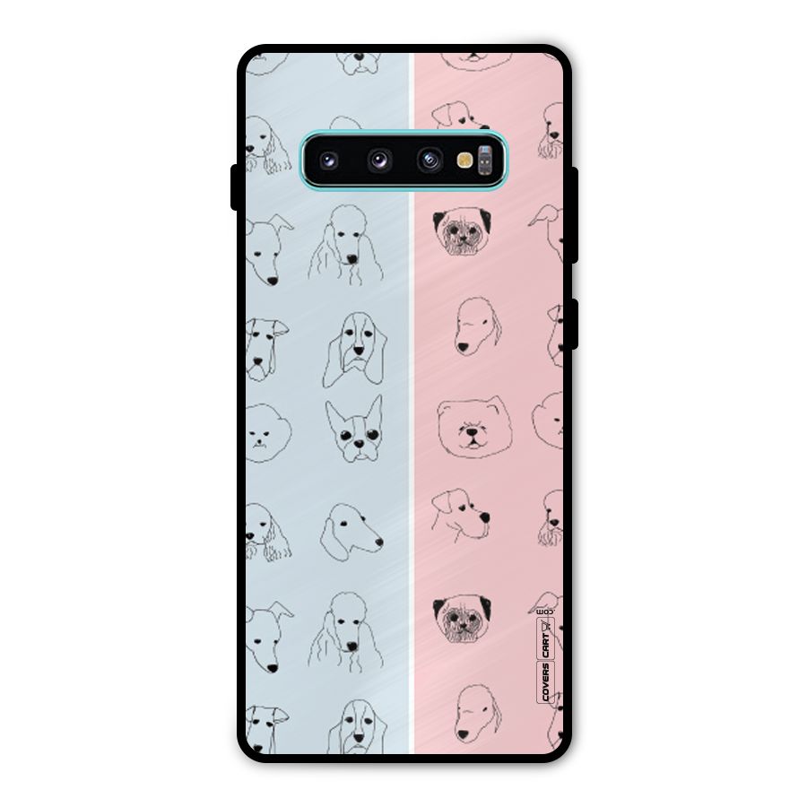 Dog Cat And Cow Metal Back Case for Galaxy S10 Plus