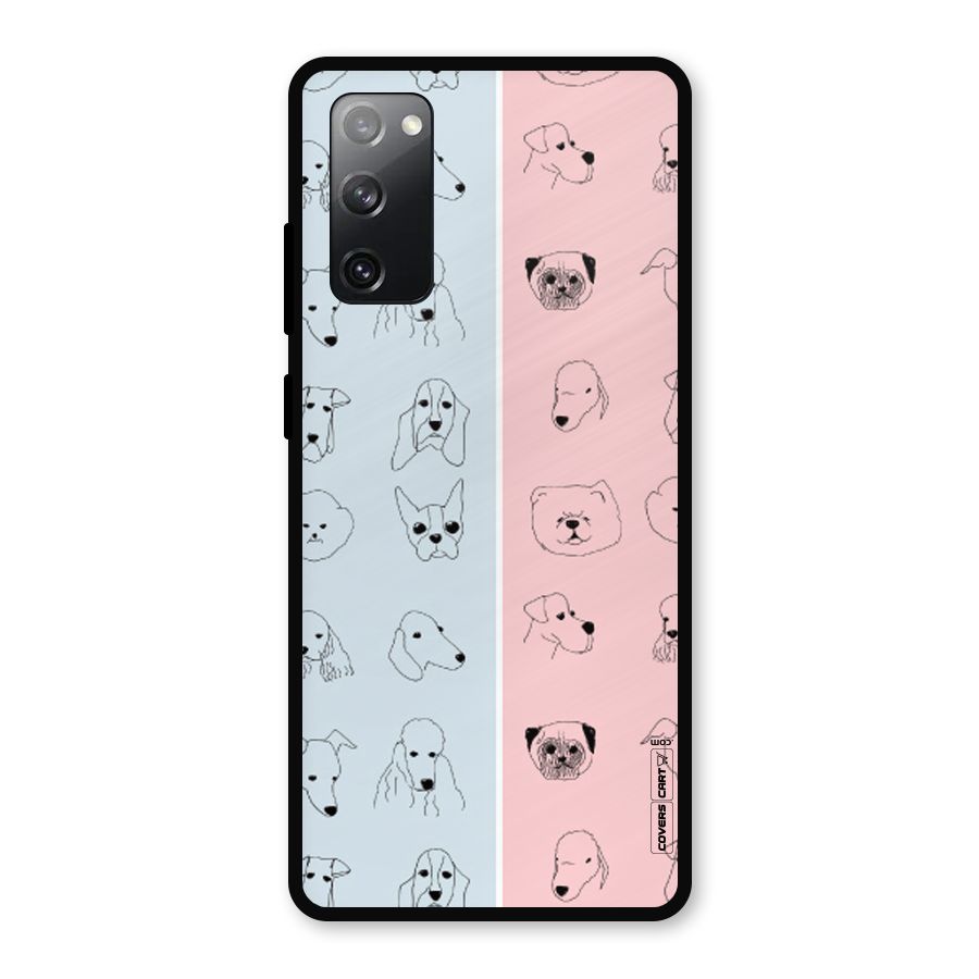 Dog Cat And Cow Metal Back Case for Galaxy S20 FE