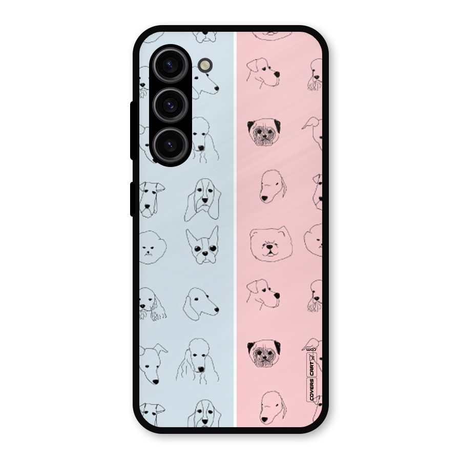Dog Cat And Cow Metal Back Case for Galaxy S23