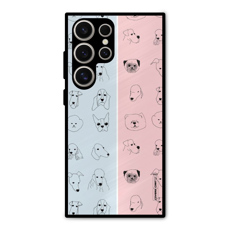 Dog Cat And Cow Metal Back Case for Galaxy S24 Ultra