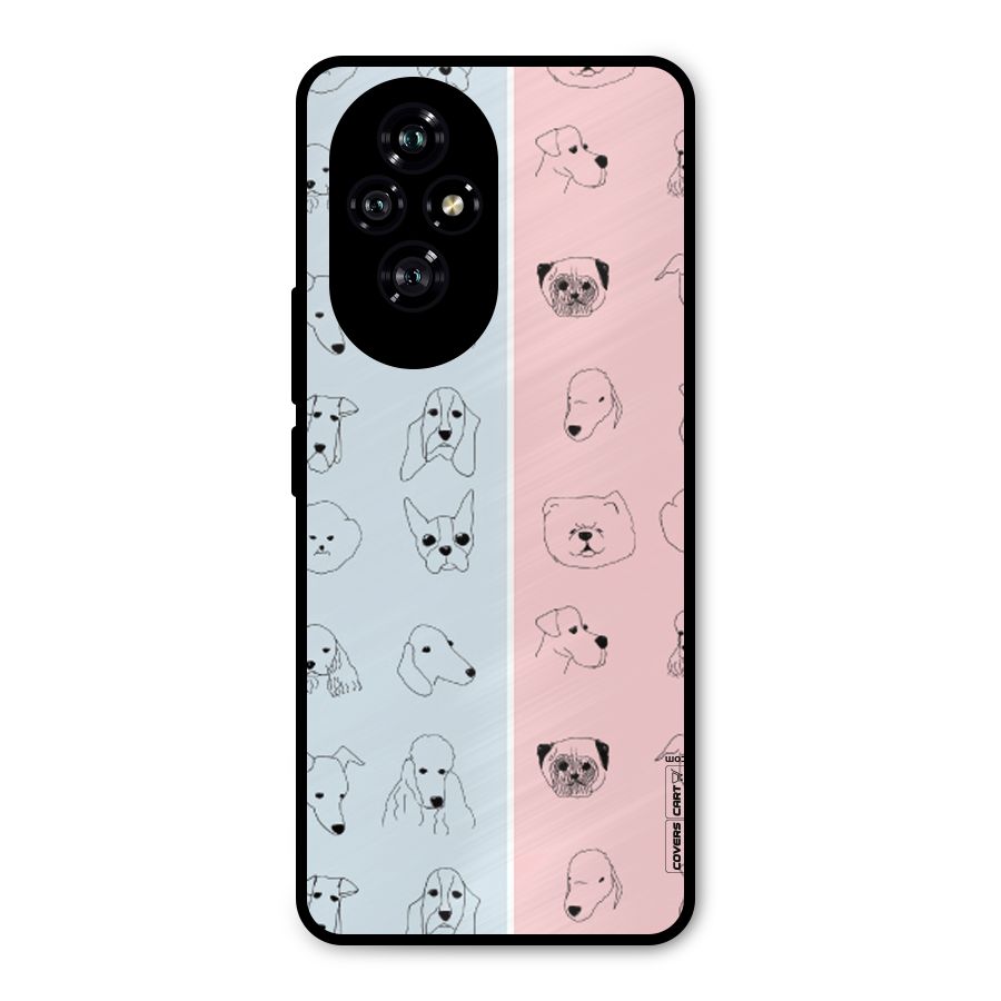 Dog Cat And Cow Metal Back Case for Honor 200