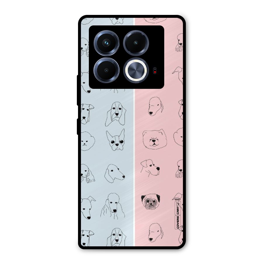 Dog Cat And Cow Metal Back Case for Infinix Note 40 5G