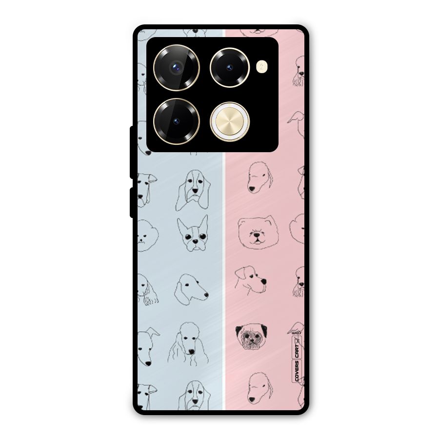 Dog Cat And Cow Metal Back Case for Infinix Note 40 Pro Plus
