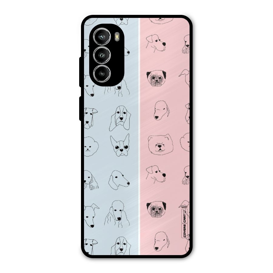 Dog Cat And Cow Metal Back Case for Moto G52