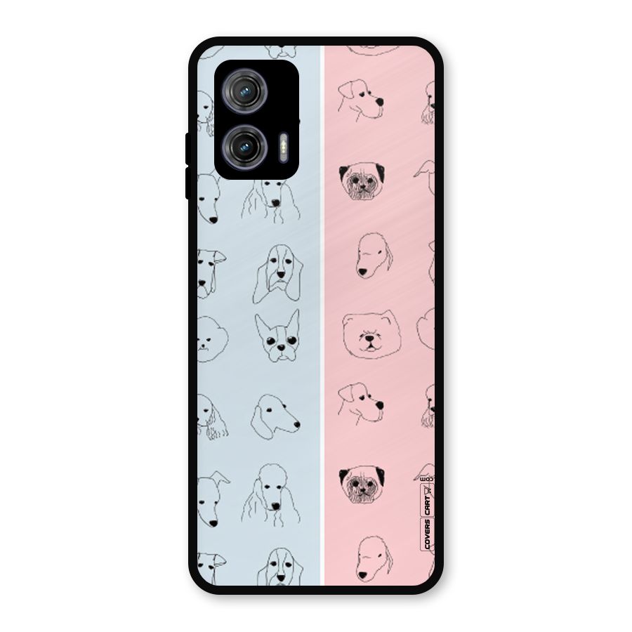 Dog Cat And Cow Metal Back Case for Moto G73