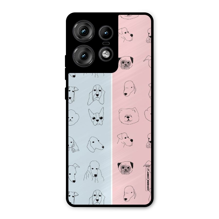Dog Cat And Cow Metal Back Case for Motorola Edge 50 Pro