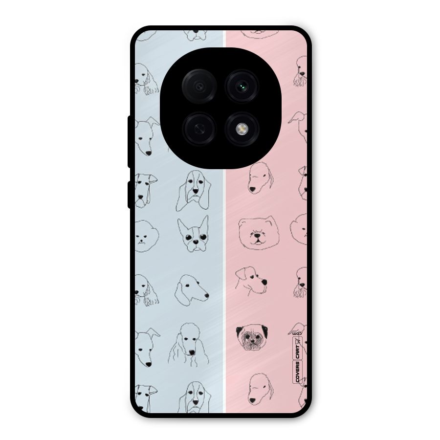 Dog Cat And Cow Metal Back Case for Oppo F29 Pro