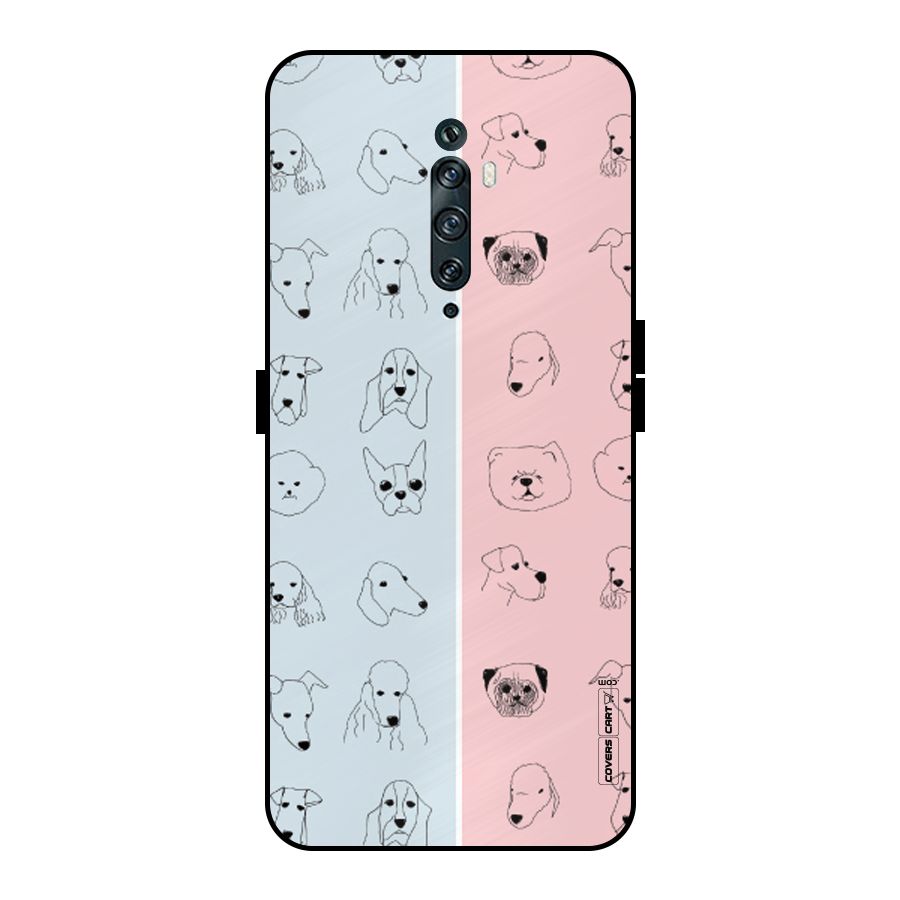 Dog Cat And Cow Metal Back Case for Oppo Reno2 Z