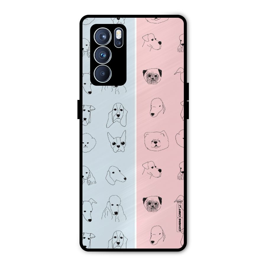 Dog Cat And Cow Metal Back Case for Oppo Reno6 Pro 5G