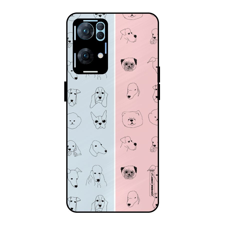 Dog Cat And Cow Metal Back Case for Oppo Reno7 Pro 5G