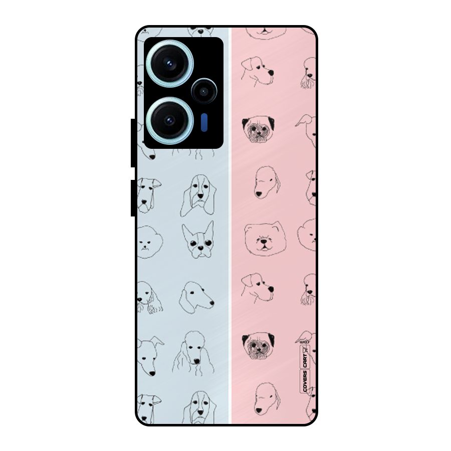 Dog Cat And Cow Metal Back Case for Poco F5