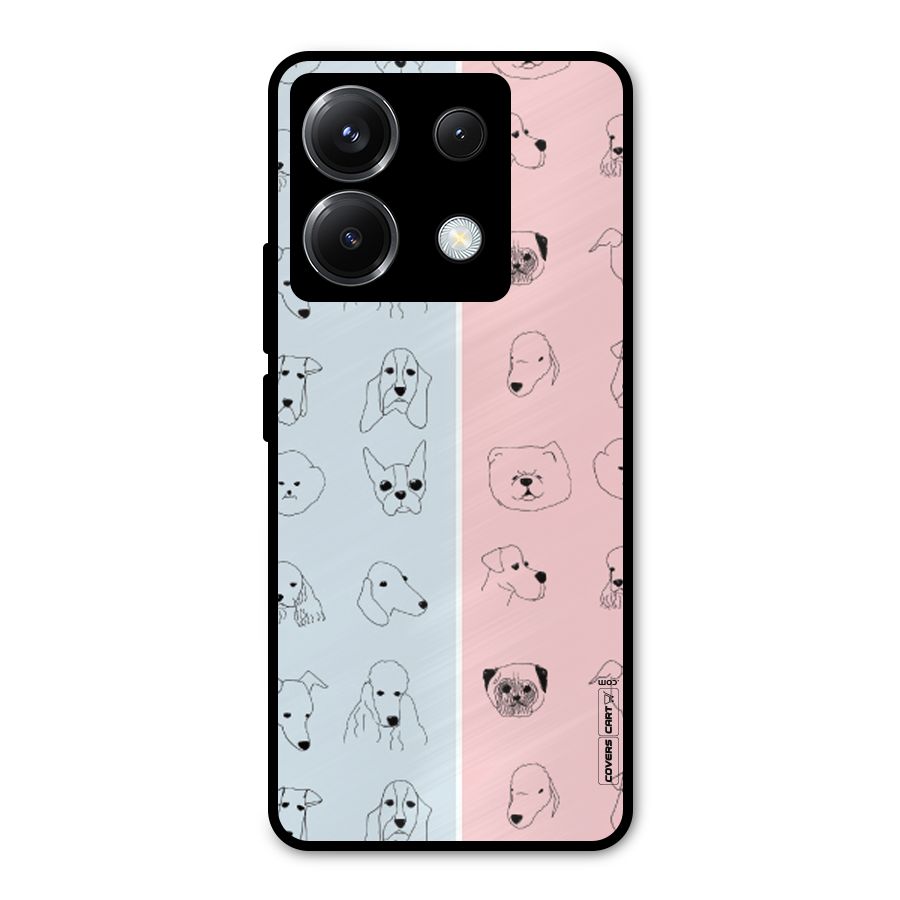 Dog Cat And Cow Metal Back Case for Poco X6