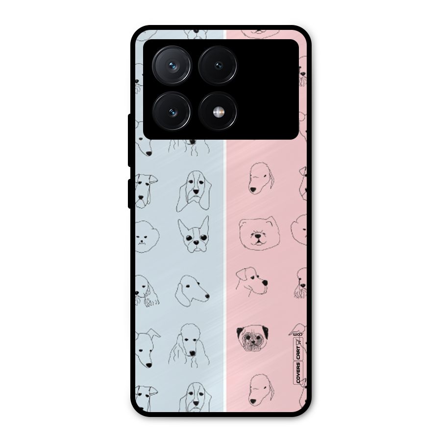 Dog Cat And Cow Metal Back Case for Poco X6 Pro