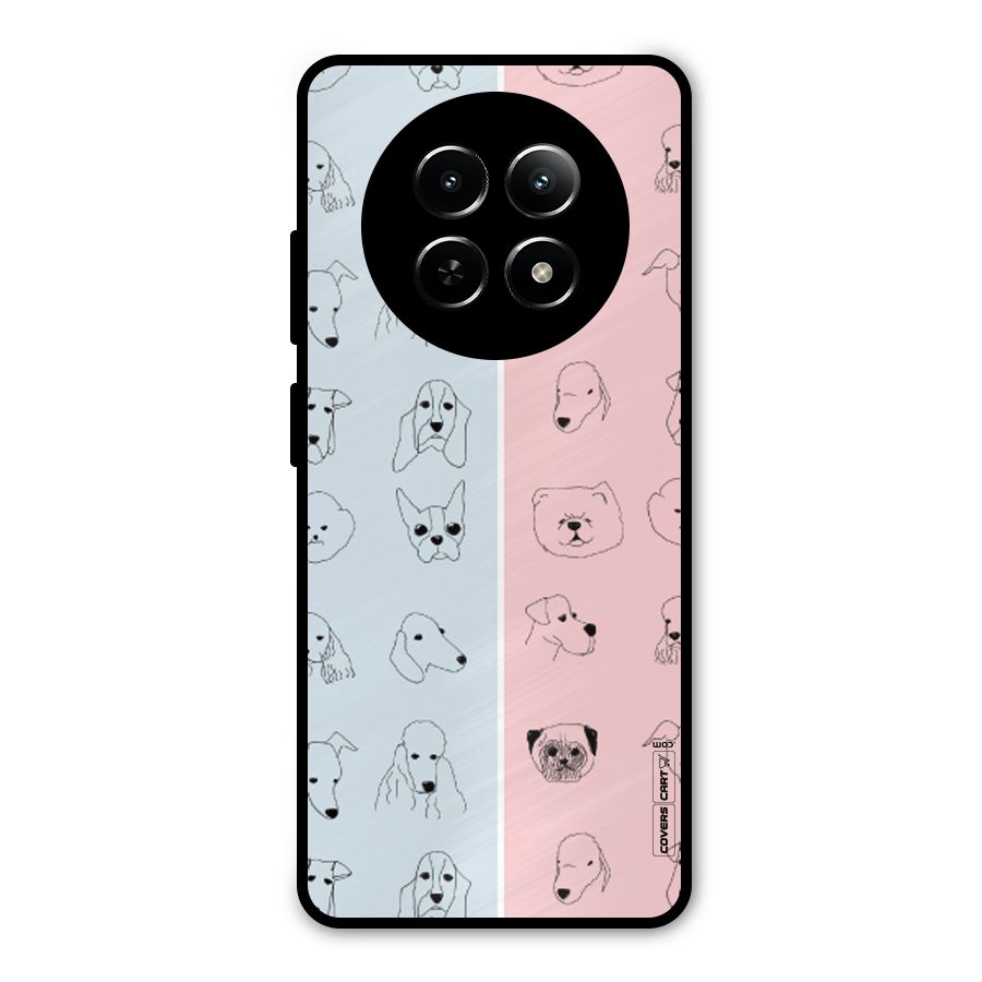 Dog Cat And Cow Metal Back Case for Realme 12x 5G