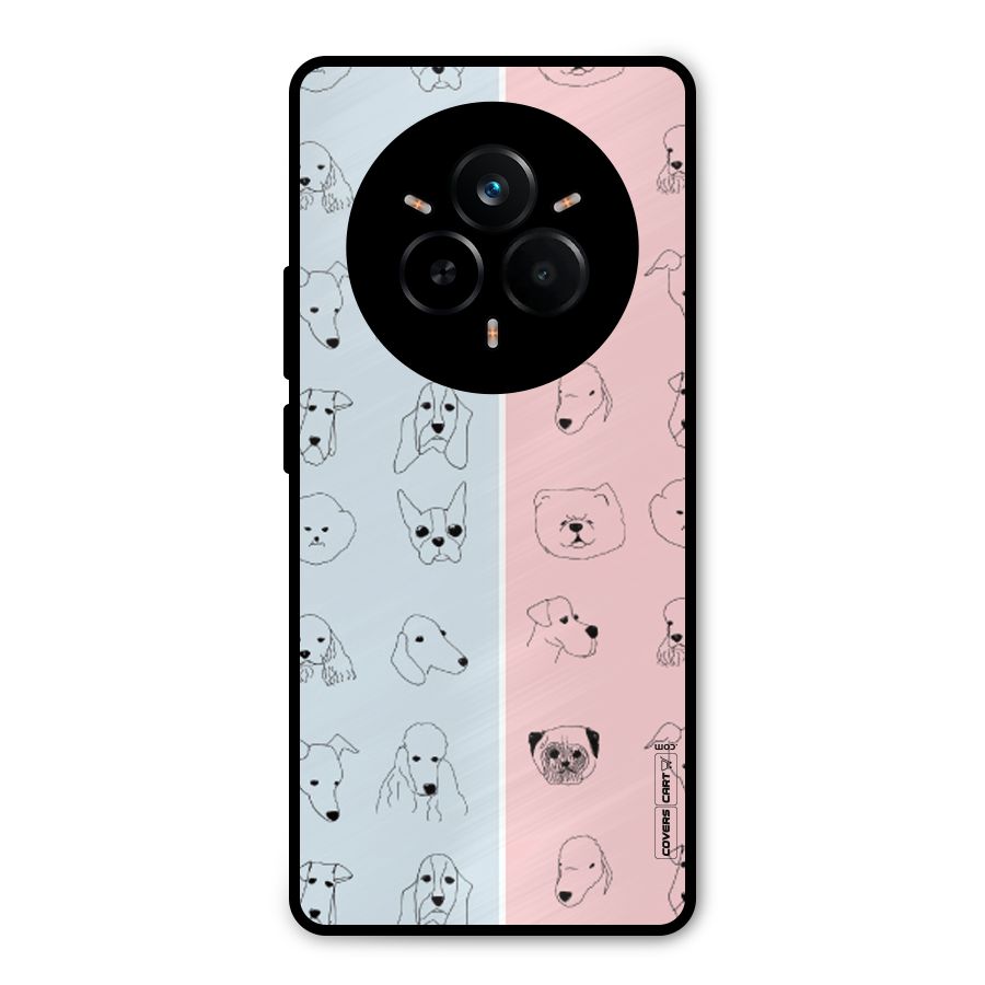 Dog Cat And Cow Metal Back Case for Realme 14 Pro