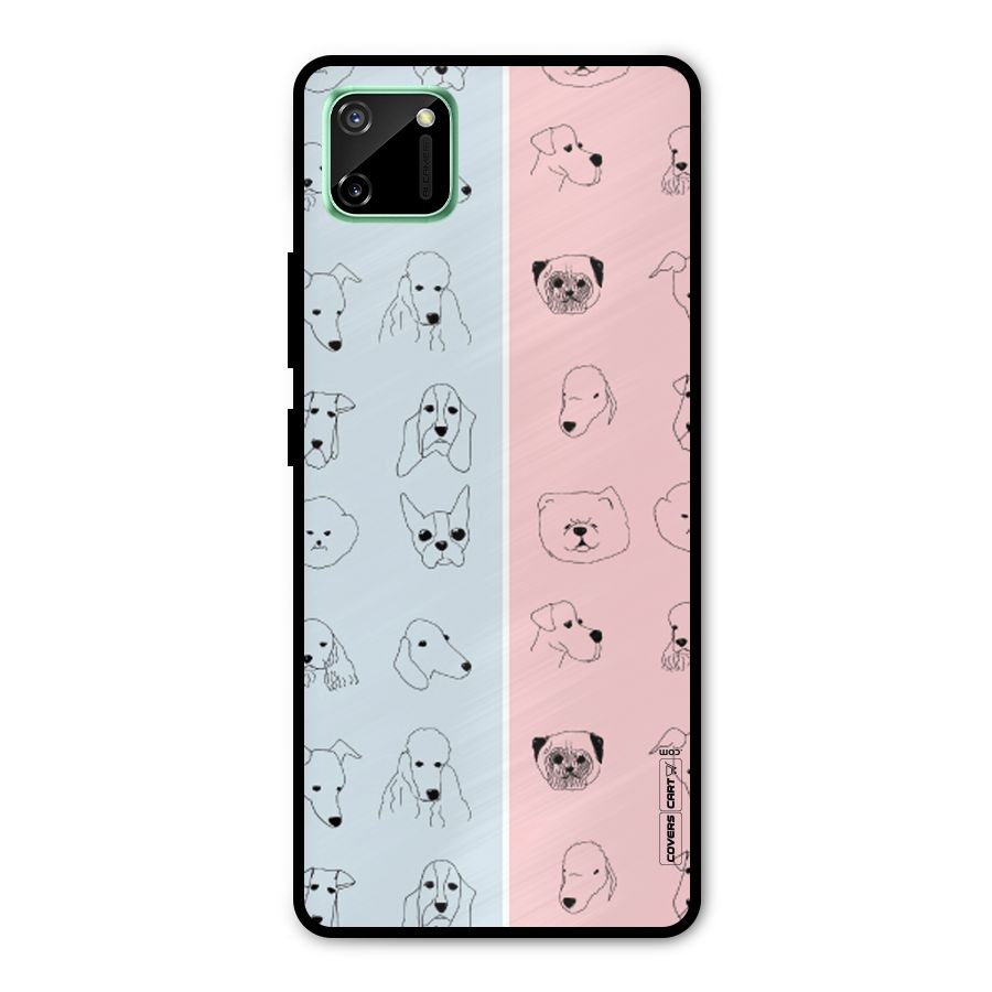 Dog Cat And Cow Metal Back Case for Realme C11