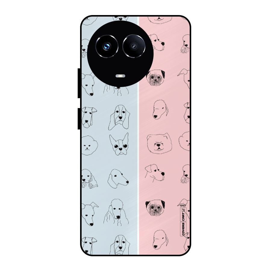 Dog Cat And Cow Metal Back Case for Realme Narzo 60X