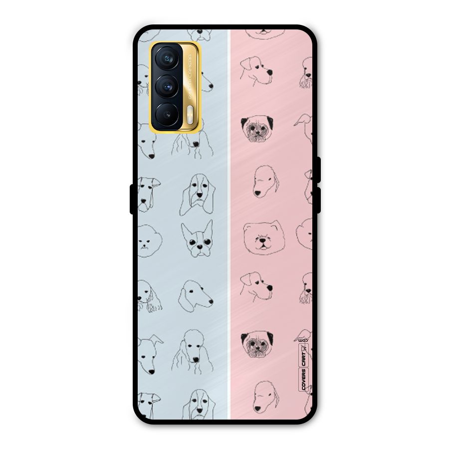 Dog Cat And Cow Metal Back Case for Realme X7