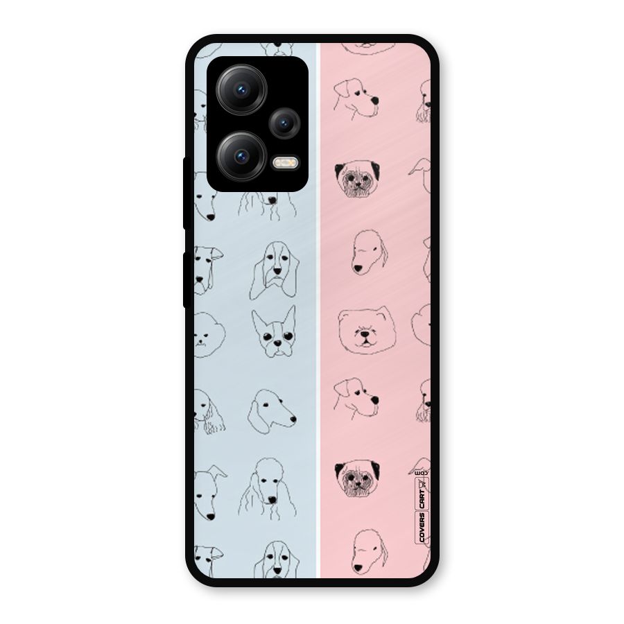 Dog Cat And Cow Metal Back Case for Redmi Note 12 5G