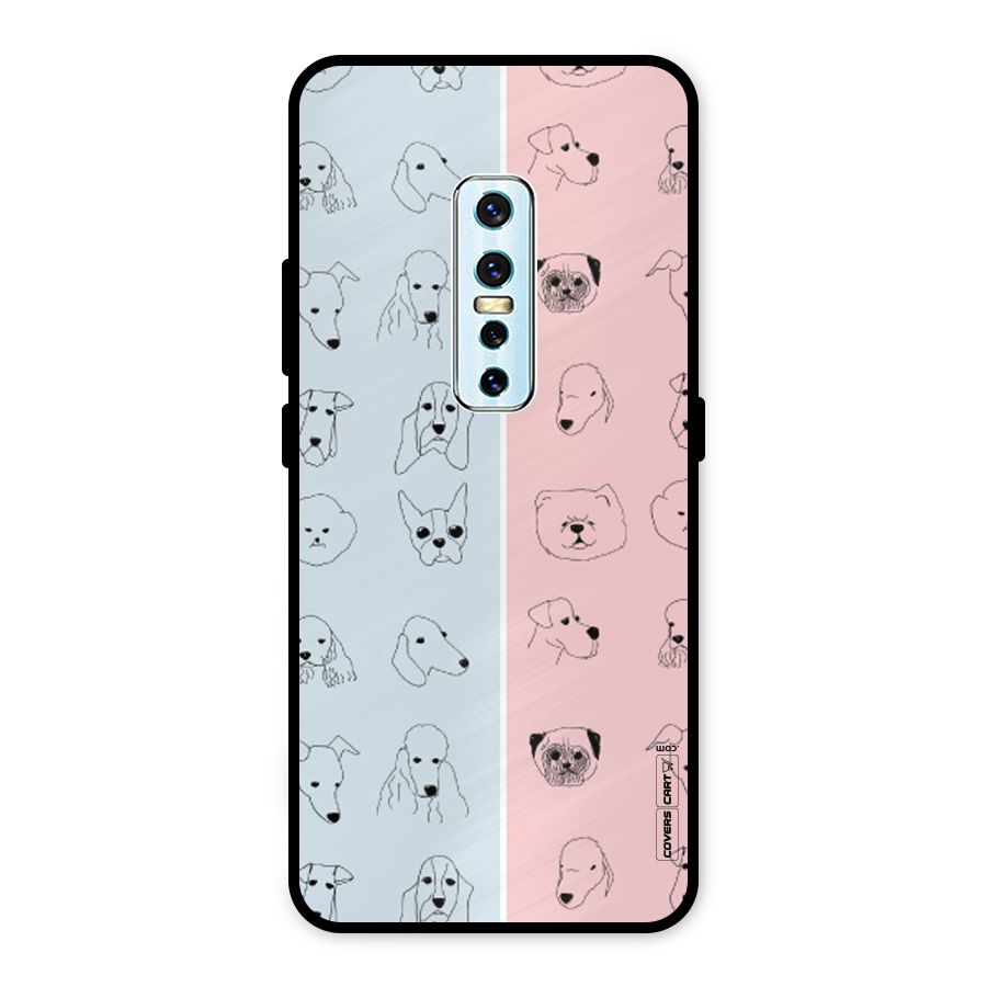 Dog Cat And Cow Metal Back Case for Vivo V17 Pro