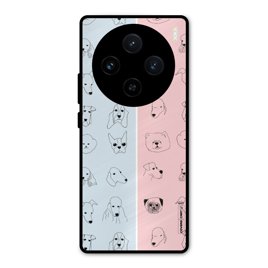 Dog Cat And Cow Metal Back Case for Vivo X100