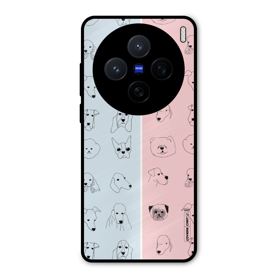 Dog Cat And Cow Metal Back Case for Vivo X200
