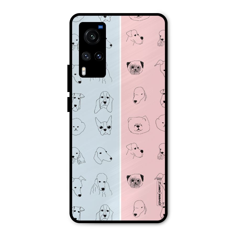Dog Cat And Cow Metal Back Case for Vivo X60