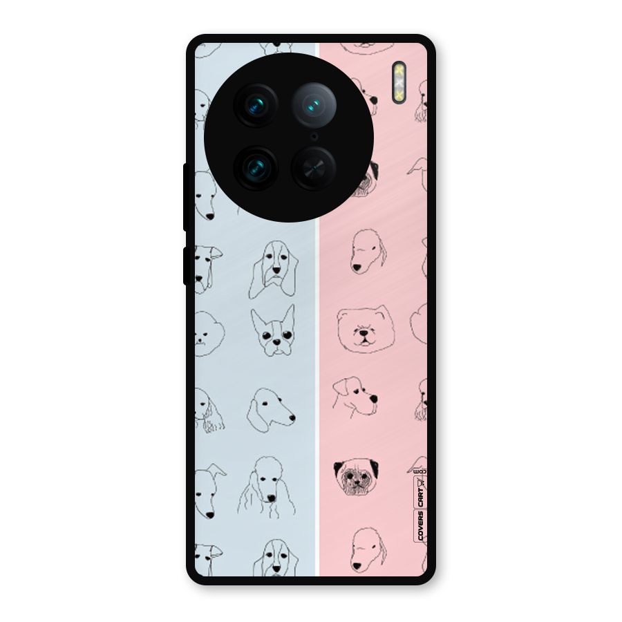 Dog Cat And Cow Metal Back Case for Vivo X90 Pro