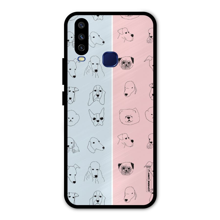 Dog Cat And Cow Metal Back Case for Vivo Y12