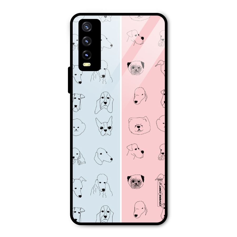 Dog Cat And Cow Metal Back Case for Vivo Y20