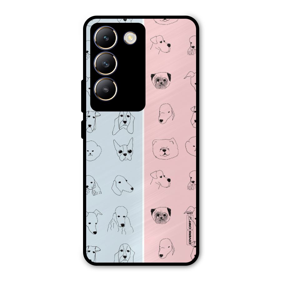 Dog Cat And Cow Metal Back Case for Vivo Y200e