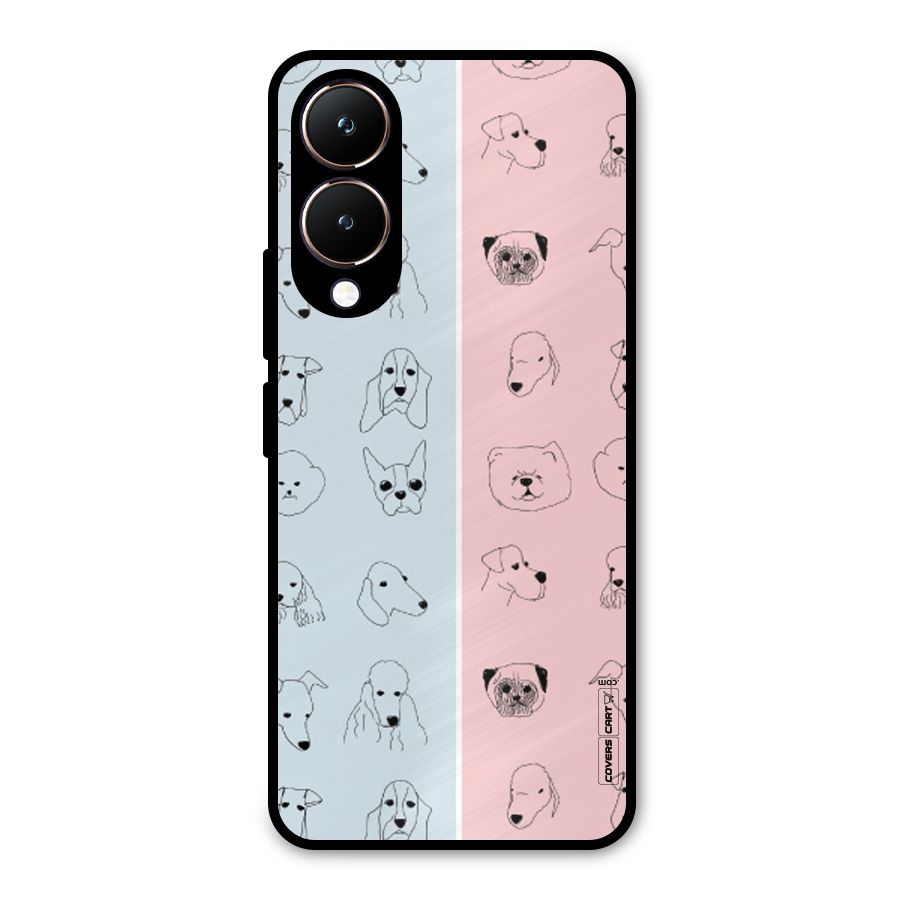 Dog Cat And Cow Metal Back Case for Vivo Y28