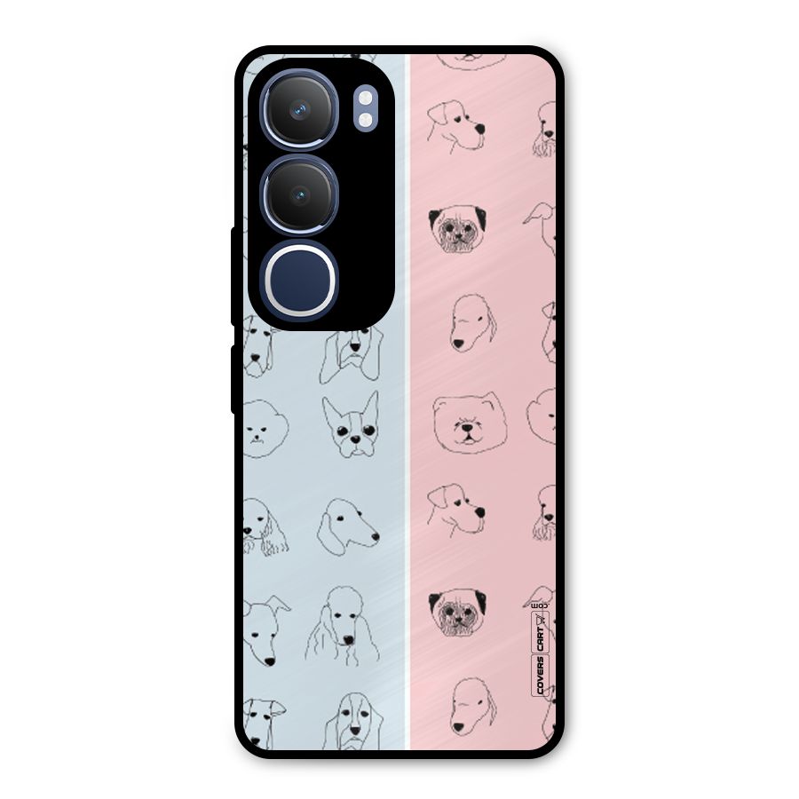 Dog Cat And Cow Metal Back Case for Vivo Y29