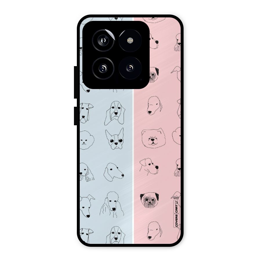 Dog Cat And Cow Metal Back Case for Xiaomi 14