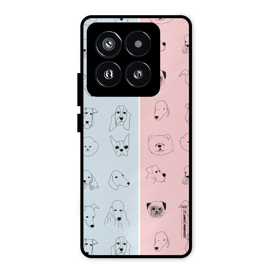Dog Cat And Cow Metal Back Case for Xiaomi 14 Pro