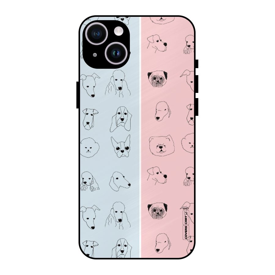 Dog Cat And Cow Metal Back Case for iPhone 14 Plus