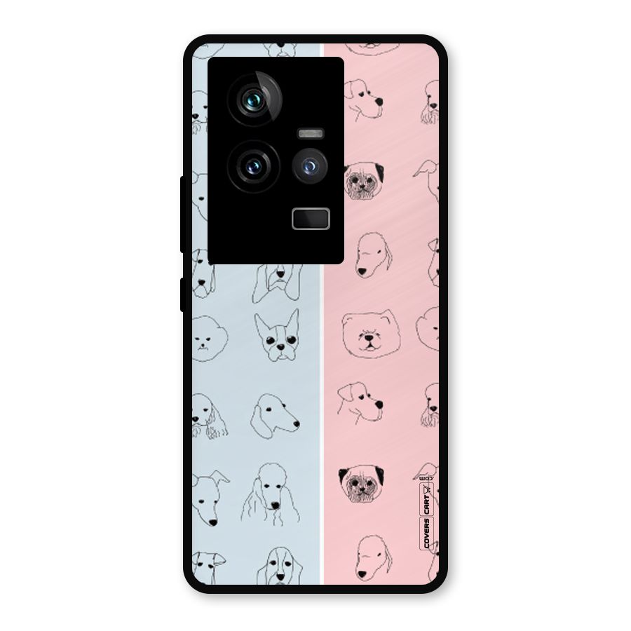 Dog Cat And Cow Metal Back Case for iQOO 11 5G