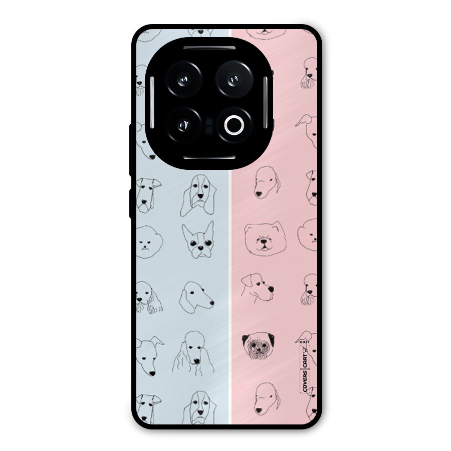 Dog Cat And Cow Metal Back Case for iQOO 13