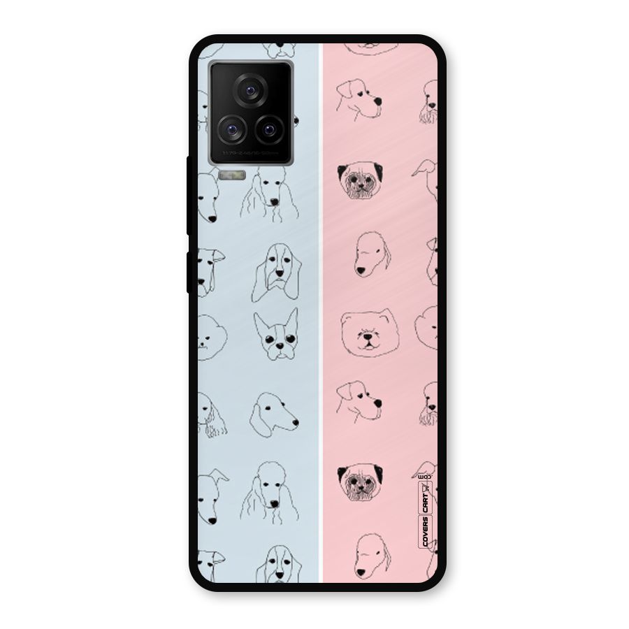 Dog Cat And Cow Metal Back Case for iQOO 7 Legend 5G