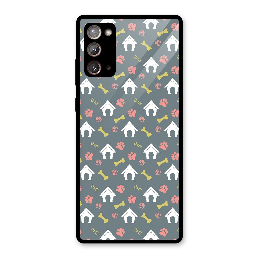 Dog Pattern Glass Back Case for Galaxy Note 20